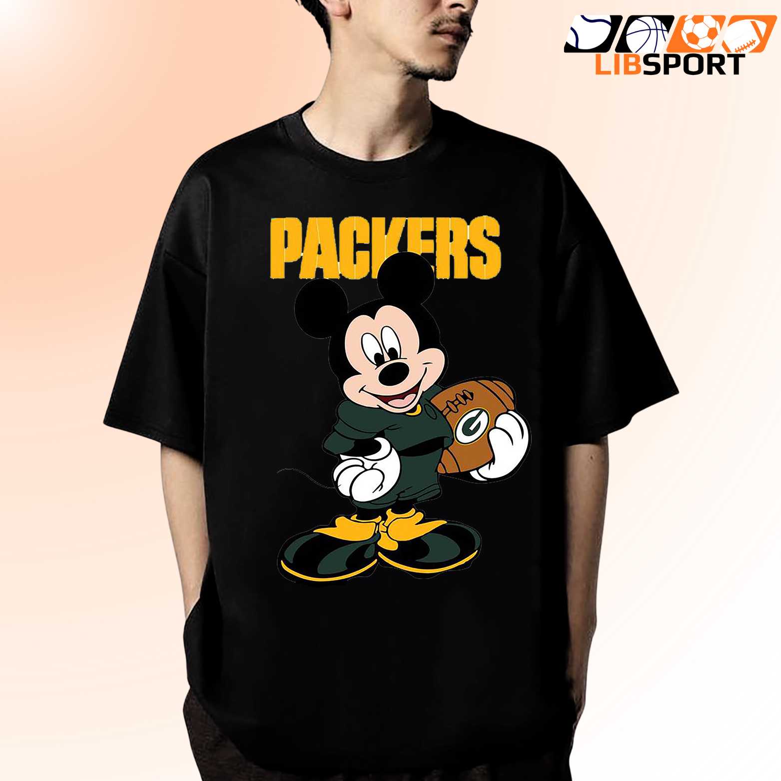 Mickey Mouse Green Bay Packers Tee, Nfl Cute Shirt, Unisex Game Day T-Shirt